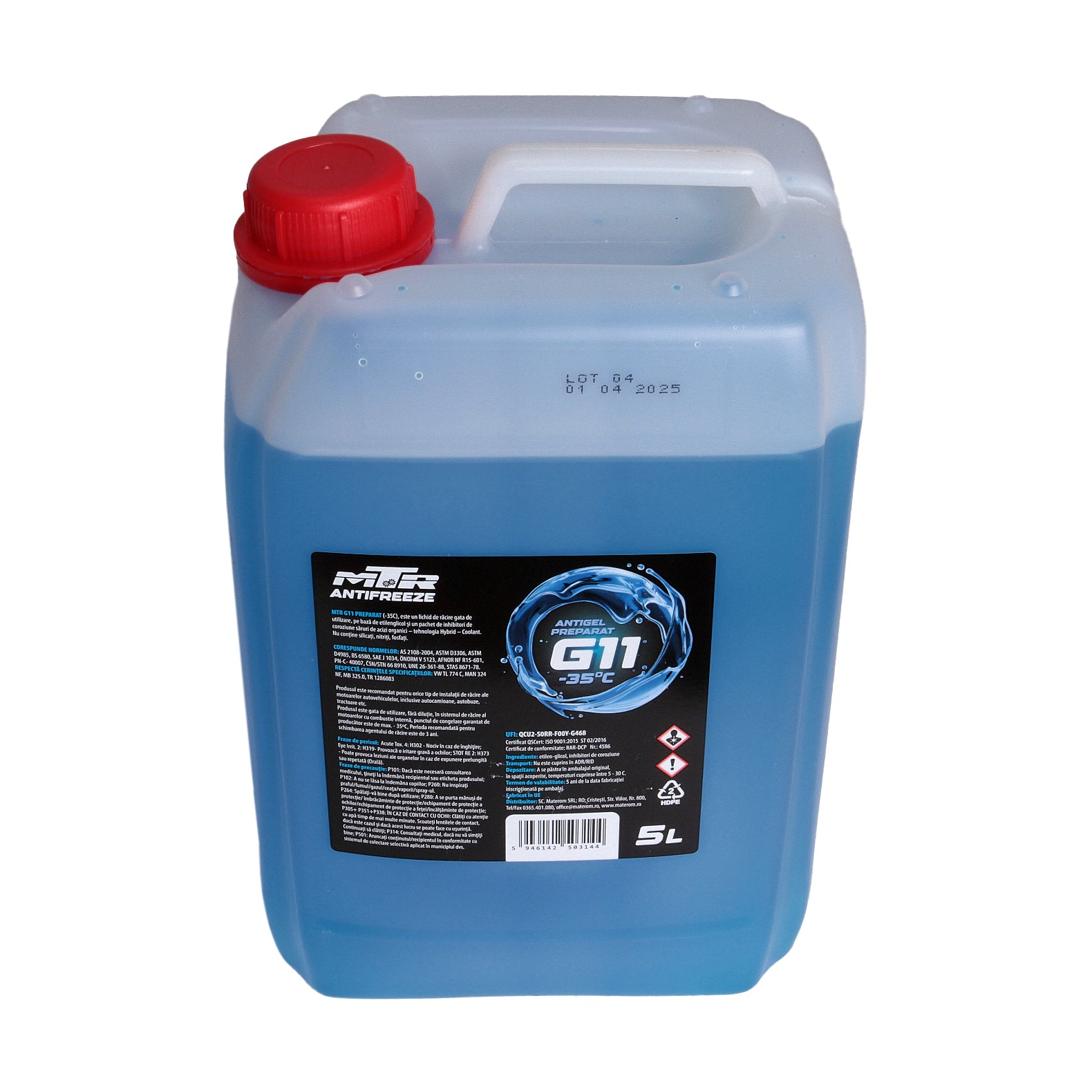 Antigel concentrat MTR Albastru G11  5L MTR - imagine 2