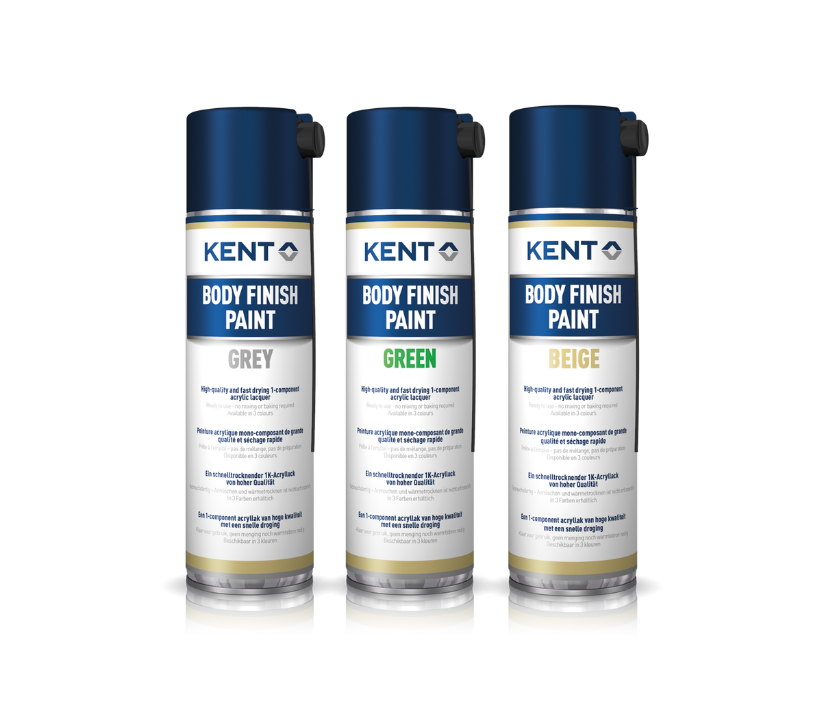 Vopsea Body finish paint grey 500ml Kent - imagine 1