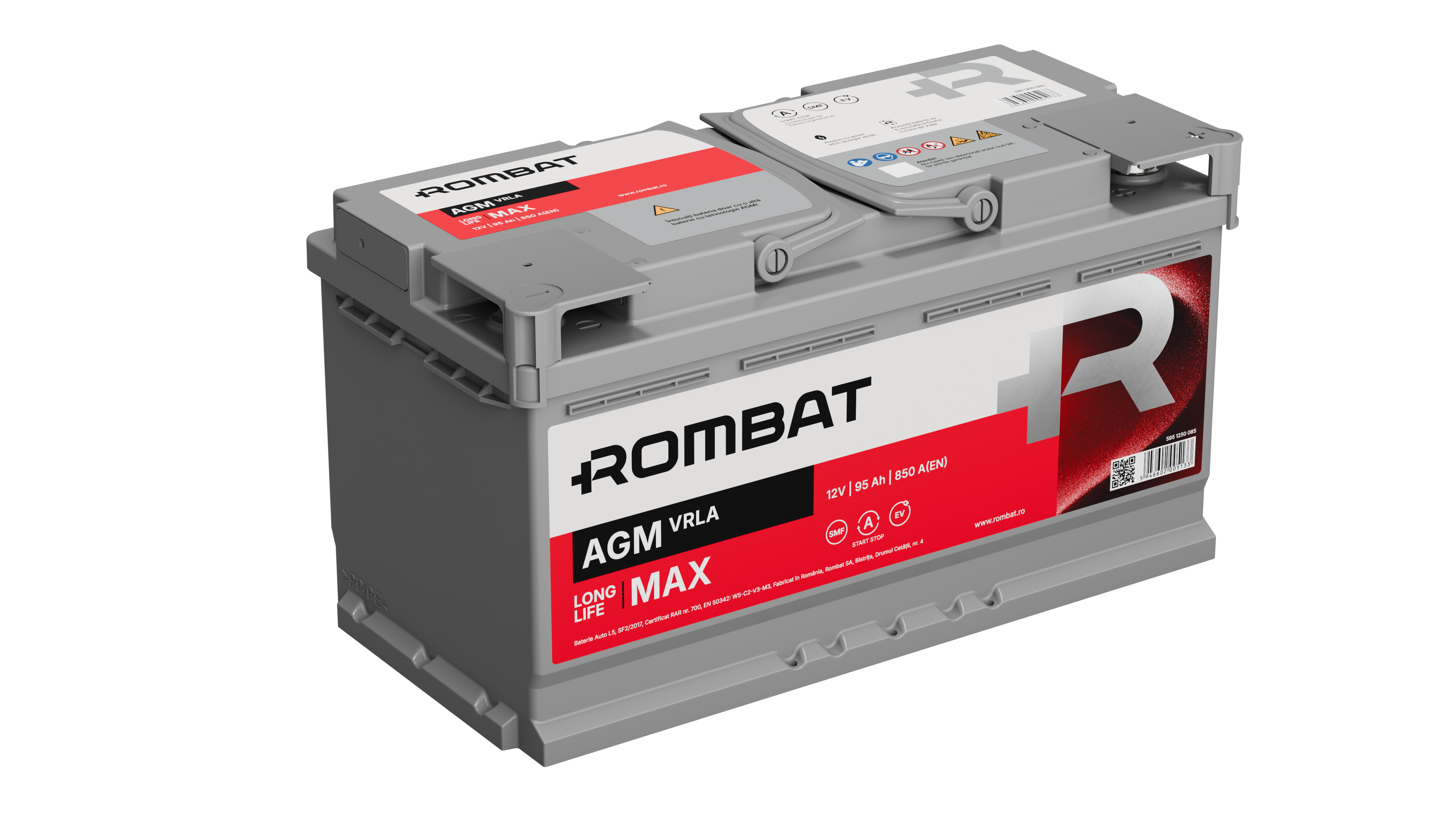 Acumulator Rombat AGM-VRLA 95 Ah Start-Stop Rombat - imagine 4