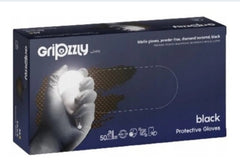 Manusi nitril pentru mecanici, Gripzzly negru, 50 buc/set, Marime M Gripzzly - imagine 1