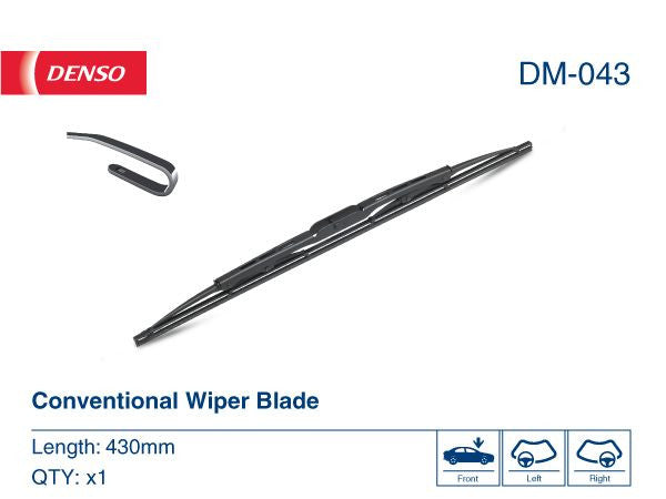 Lamela stergator Denso 430 mm Denso - imagine 1